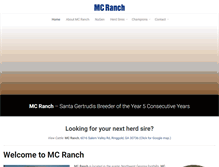 Tablet Screenshot of mcranch.com